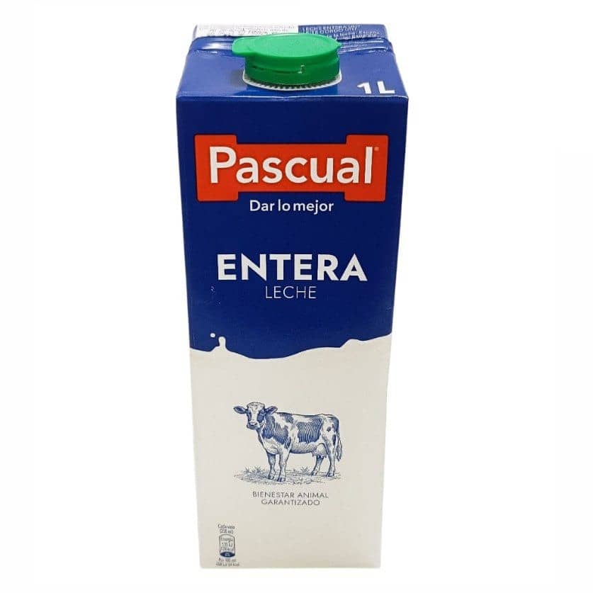 Lait entier. Pascual. 1 litre