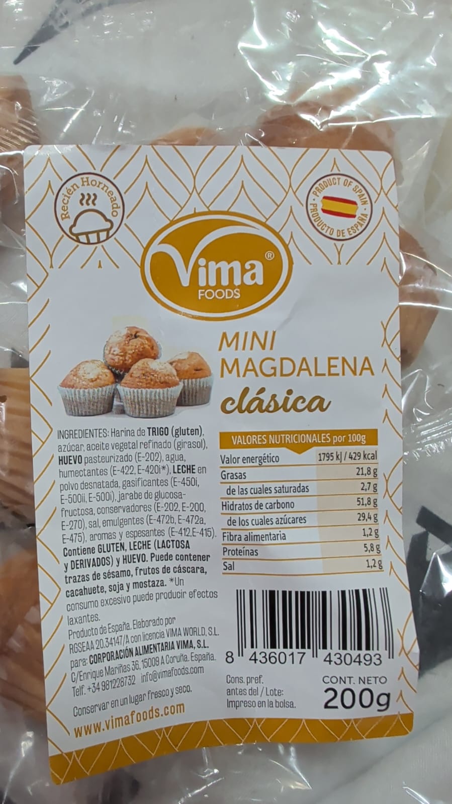 Mini Madeleine classique