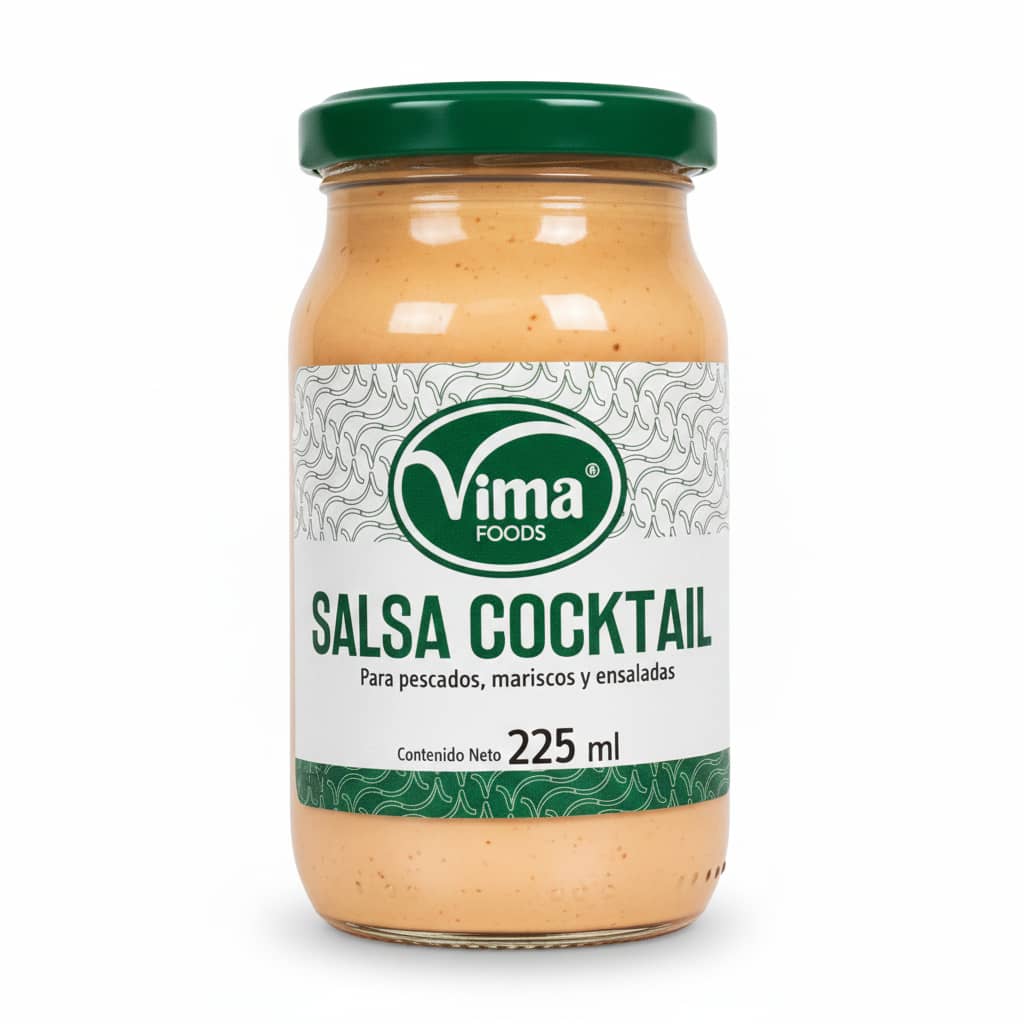 Sauce cocktail pour poissons, fruits de mer et salades. VIMA