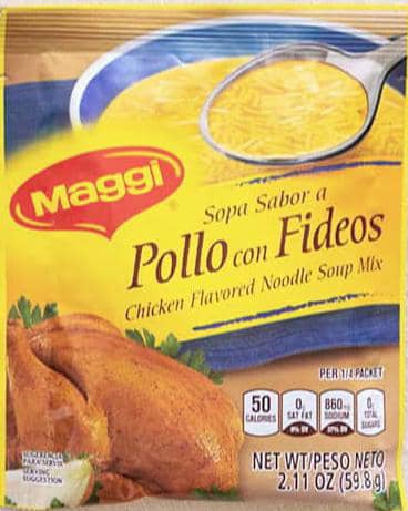 Soupe instantané poulet